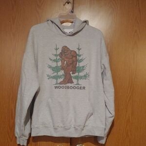 Woodbooger (Bigfoot/Sasquatch) Hoodie With Vintage Wash